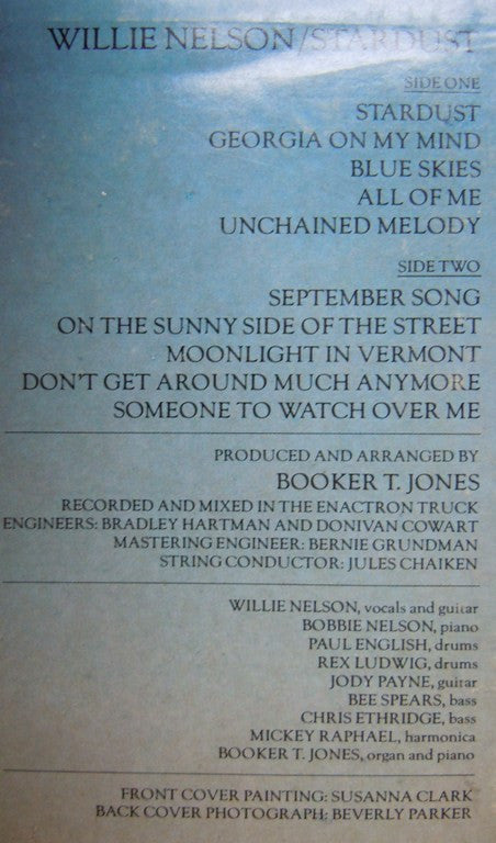 Willie Nelson : Stardust (LP, Album, San)
