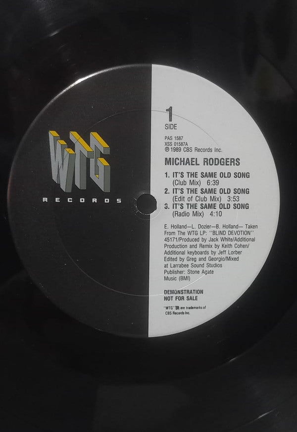 Michael Rodgers : It's The Same Old Song (12", Promo)