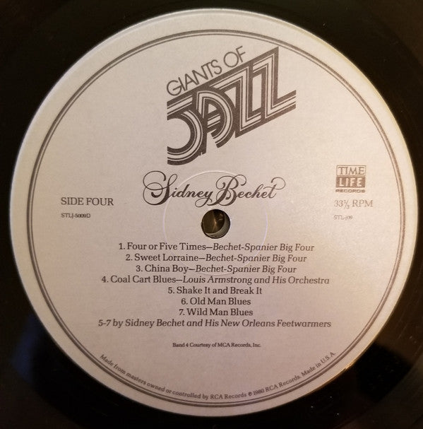 Sidney Bechet : Giants Of Jazz: Sidney Bechet (3xLP, Album, Comp + Box)