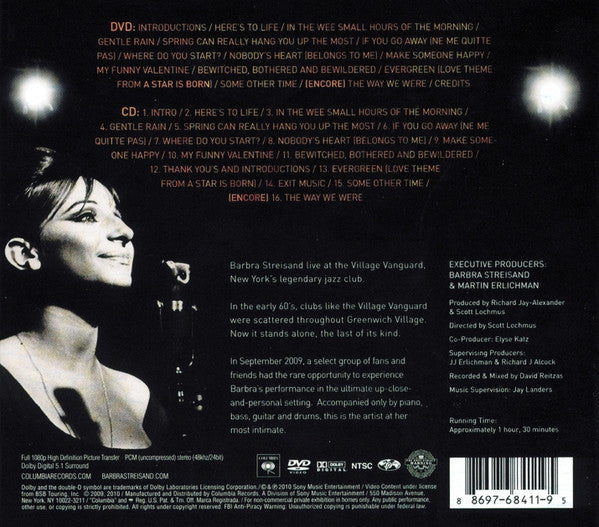 Barbra Streisand : One Night Only (CD, Album + DVD, NTSC)