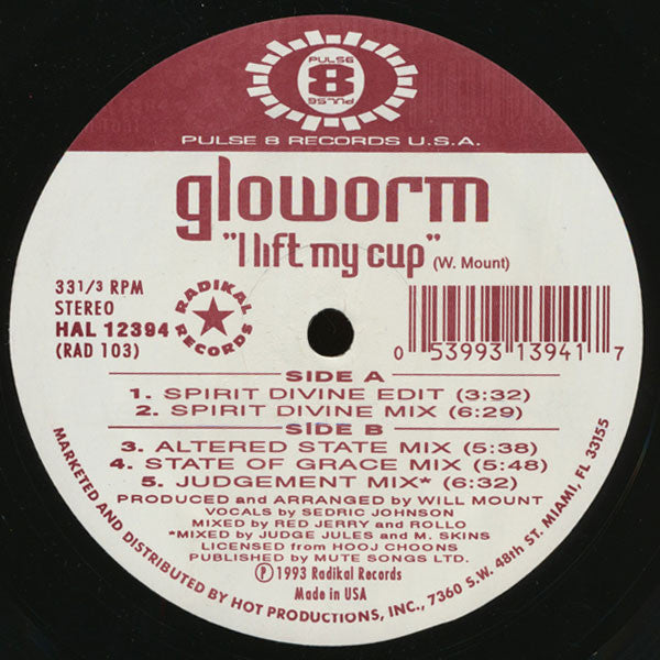 Gloworm : I Lift My Cup (12")