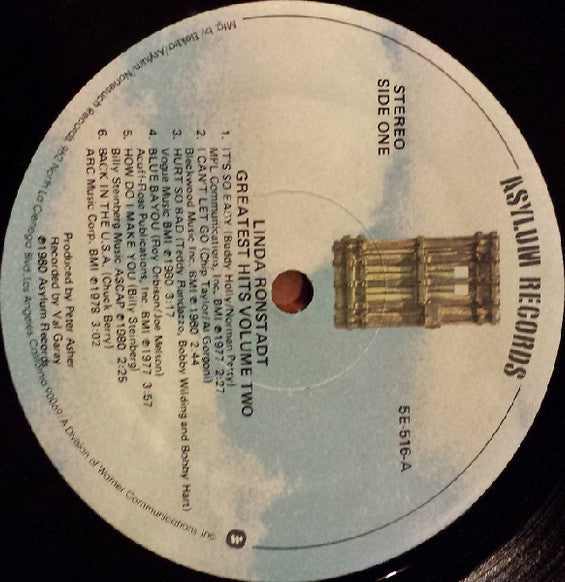 Linda Ronstadt : Greatest Hits Volume Two (LP, Comp)