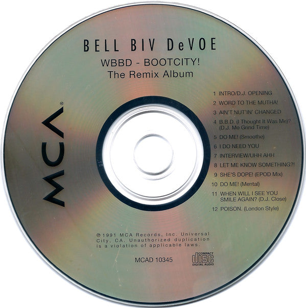 Bell Biv Devoe : WBBD - Bootcity! (The Remix Album) (CD, Album)