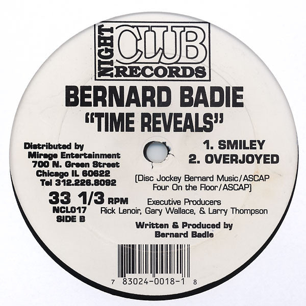 Bernard Badie : Time Reveals (12")