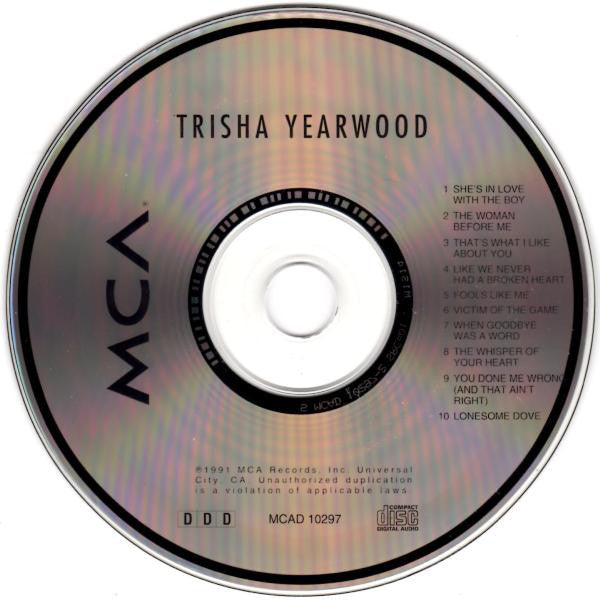 Trisha Yearwood : Trisha Yearwood (CD, Album, Club)