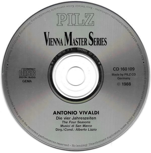 Antonio Vivaldi : Die Vier Jahreszeiten = The Four Seasons (CD)