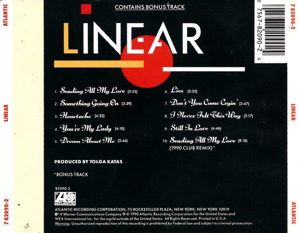 Linear : Linear (CD, Album)