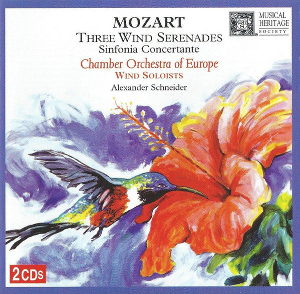 Wolfgang Amadeus Mozart - Alexander Schneider, The Chamber Orchestra Of Europe, Wind Soloists Of The Chamber Orchestra Of Europe : Three Wind Serenades | Sinfonia Concertante (2xCD, Comp)