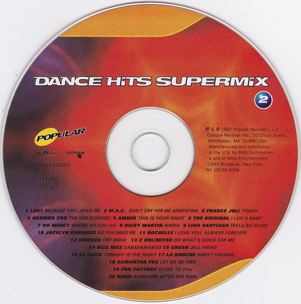 Various : Dance Hits Supermix 2 (CD, Comp, Mixed)