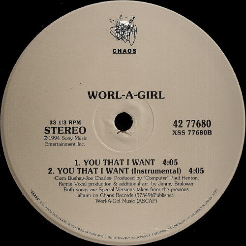 Worl-A-Girl : Six Street (12", Maxi)