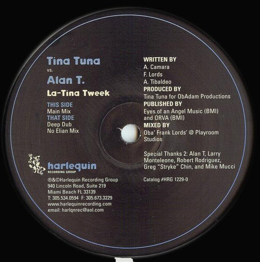 Tina Tuna vs. Alan T : La-Tina Tweek (12")