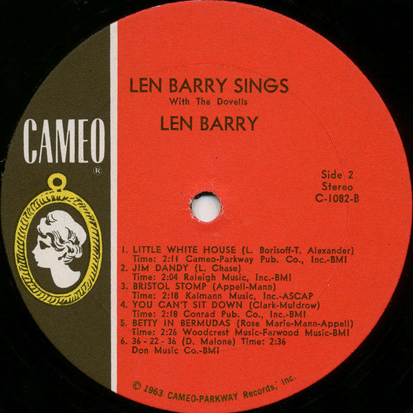 Len Barry Sings With The Dovells : Len Barry Sings With The Dovells (LP, Comp)