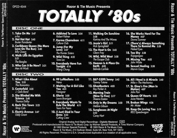 Various : Totally '80s (2xCD, Comp)