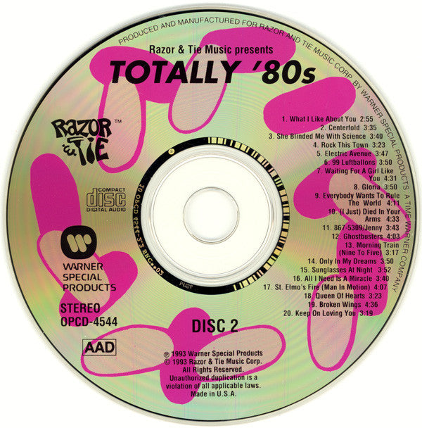 Various : Totally '80s (2xCD, Comp)