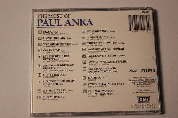 Paul Anka : The Most Of (CD, Comp)