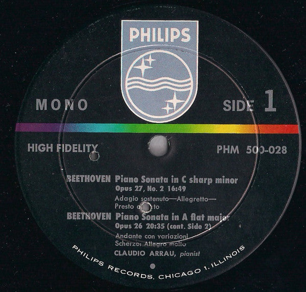 Ludwig van Beethoven, Claudio Arrau : Beethoven Piano Sonatas (LP, Mono)