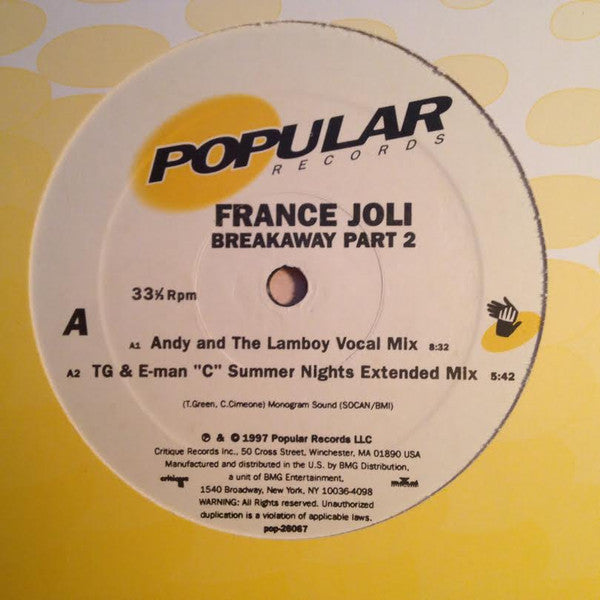 France Joli : Breakaway Part 2 (12")