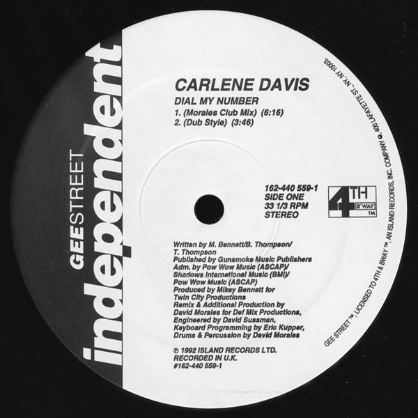 Carlene Davis : Dial My Number (12")