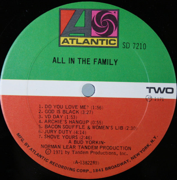 "All In The Family" Cast : All In The Family (LP, Album, Phi)