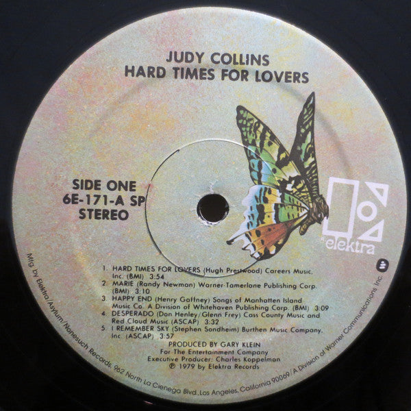 Judy Collins : Hard Times For Lovers (LP, Album, SP )
