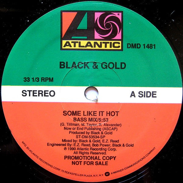 Black & Gold : Some Like It Hot (12", Promo)