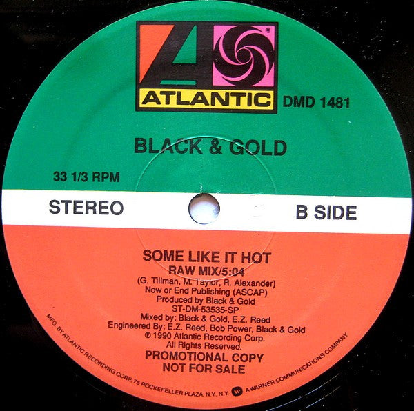 Black & Gold : Some Like It Hot (12", Promo)