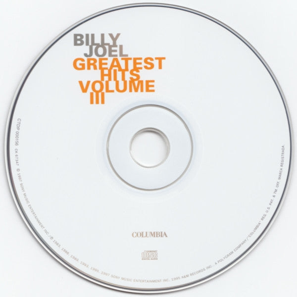 Billy Joel : Greatest Hits Volume III (CD, Comp)