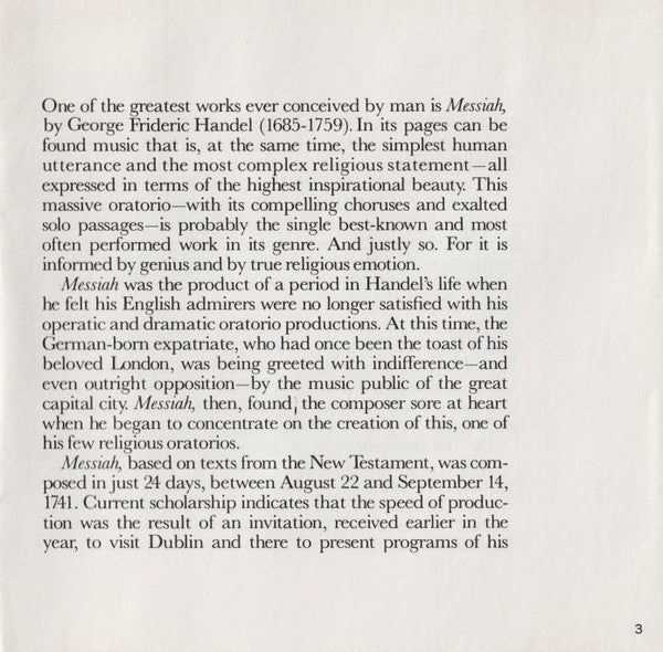 Georg Friedrich Händel, Mormon Tabernacle Choir : The Great "Messiah" Choruses (CD, Album, RE)