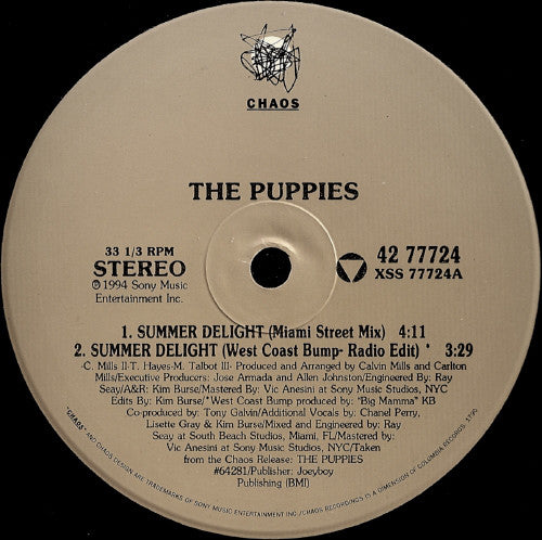 The Puppies : Summer Delight (12")