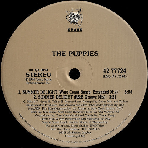 The Puppies : Summer Delight (12")