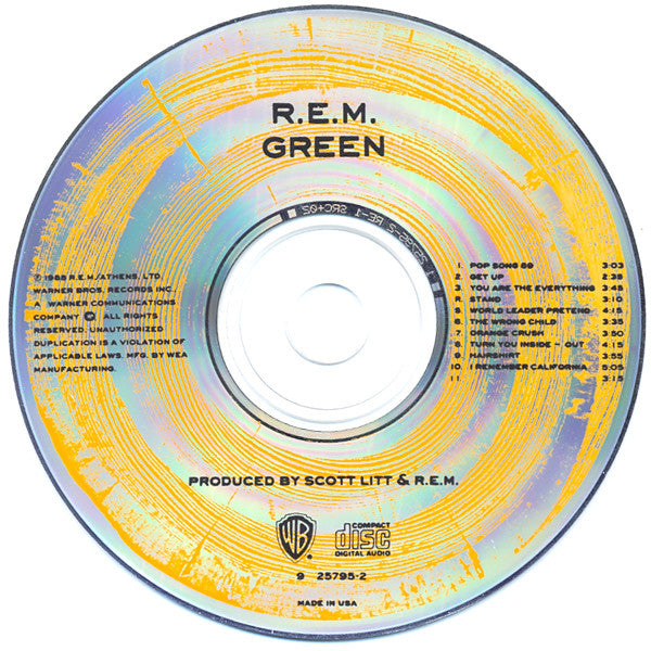 R.E.M. : Green (CD, Album, Glo)