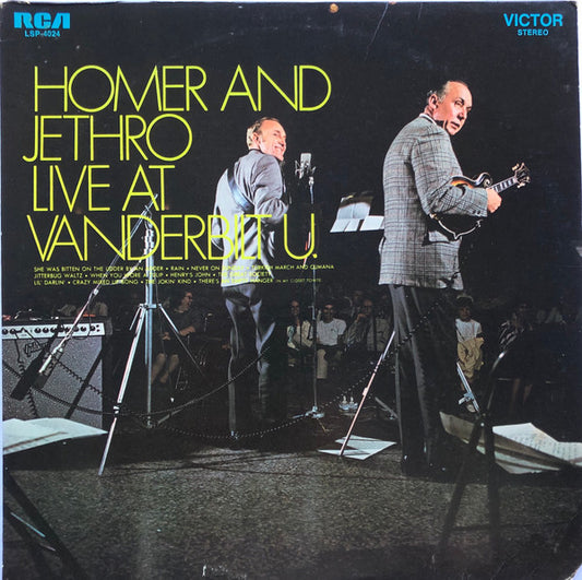 Homer And Jethro : Live At Vanderbilt U. (LP, Album)
