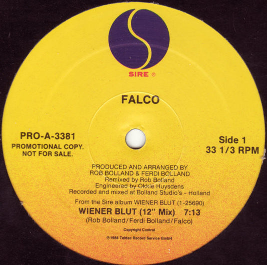 Falco : Wiener Blut (12", Promo)
