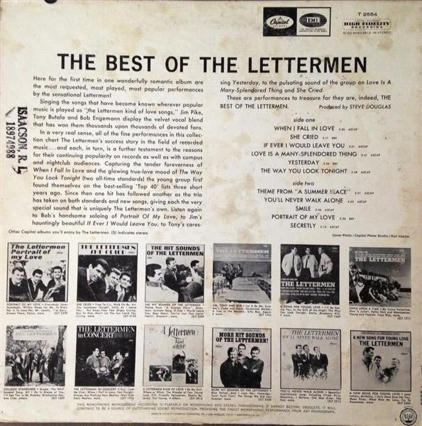 The Lettermen : The Best Of The Lettermen (LP, Comp, Mono, RE)