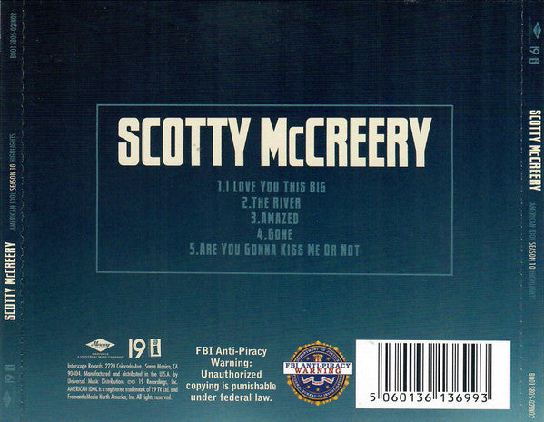 Scotty McCreery : American Idol Season 10 Highlights (CD)