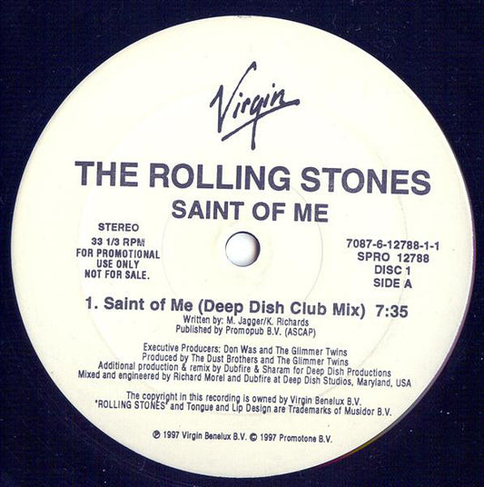 The Rolling Stones : Saint Of Me (2x12", Promo)