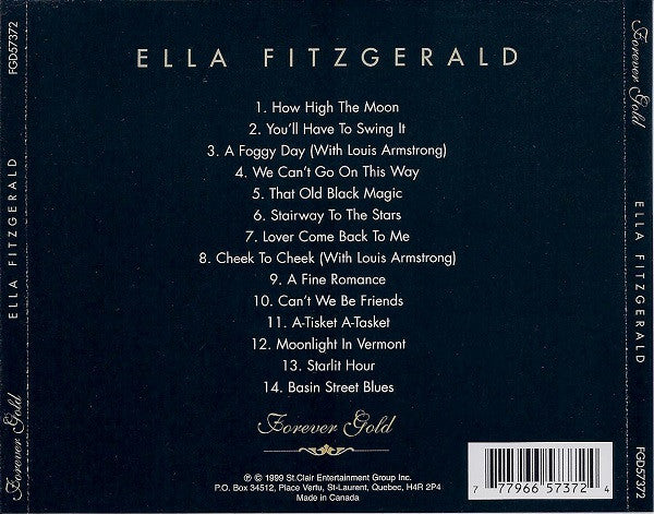 Ella Fitzgerald : Forever Gold (CD, Comp)