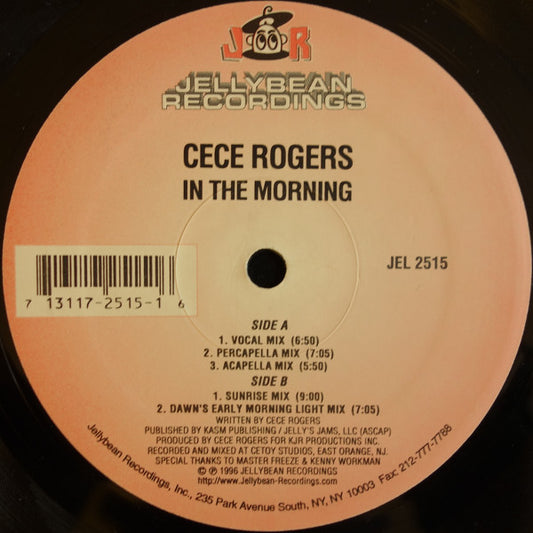 Ce Ce Rogers : In The Morning (12")