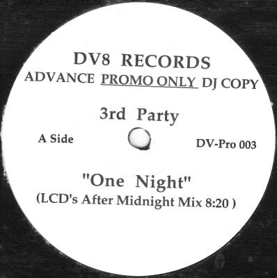 3rd Party : One Night (12", Promo)