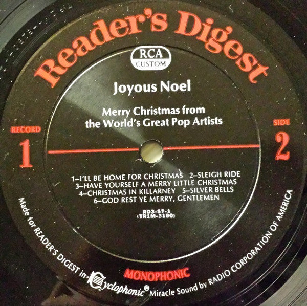 Various : Joyous Noel (4xLP, Comp, Mono)