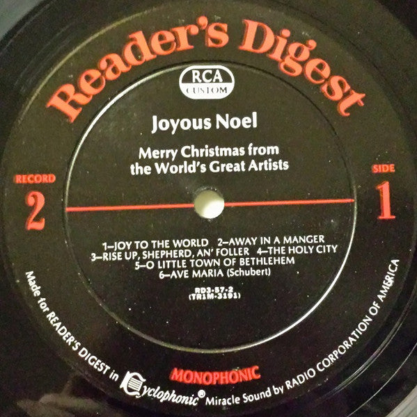 Various : Joyous Noel (4xLP, Comp, Mono)