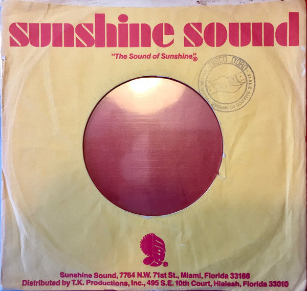KC & The Sunshine Band : Please Don't Go (7", Styrene, PRC)