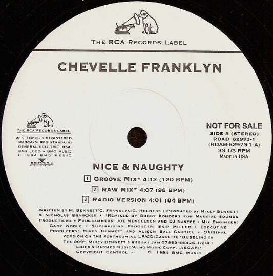 Chevelle Franklyn : Nice & Naughty (12", Promo)