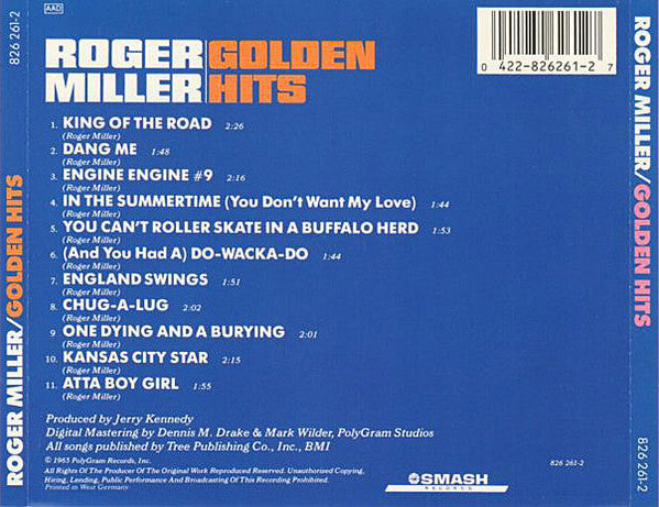 Roger Miller : Golden Hits (CD, Comp)