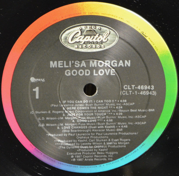 Meli'sa Morgan : Good Love (LP, Album)