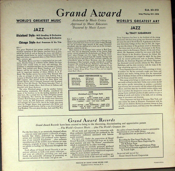 Various : Jazz Dixieland Style / Jazz Chicago Style (LP)