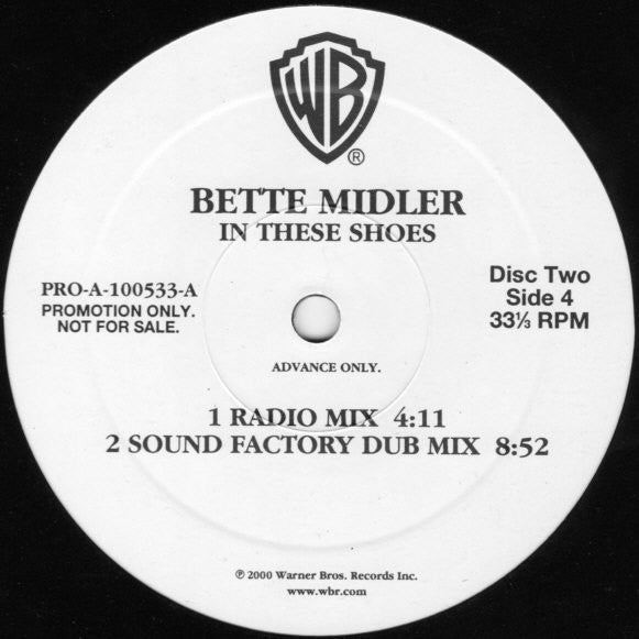 Bette Midler : In These Shoes (2x12", Advance, Promo)