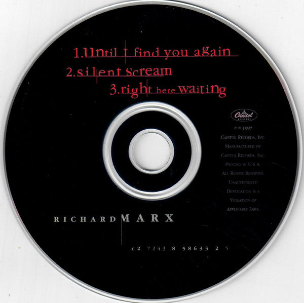 Richard Marx : Until I Find You Again (CD, Single)