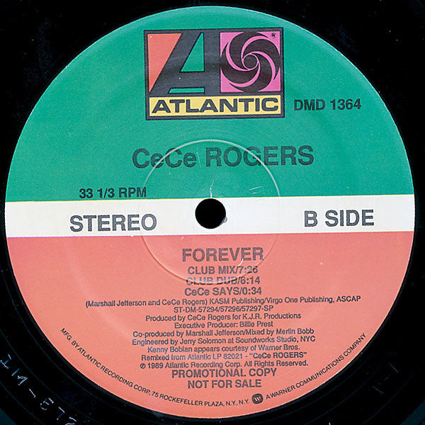 Ce Ce Rogers : Forever (12", Promo)