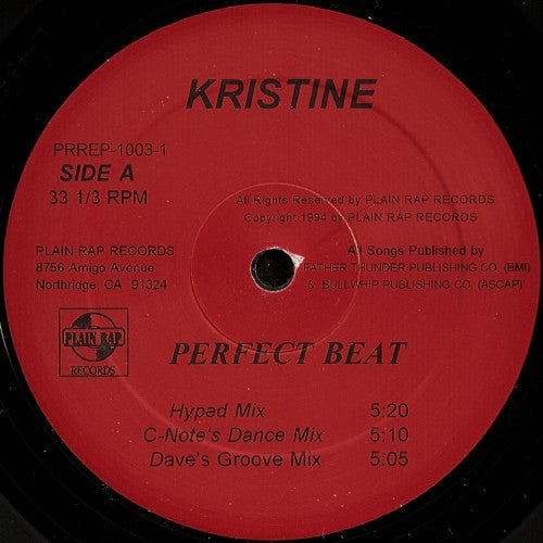 Kristine W : Perfect Beat (12")